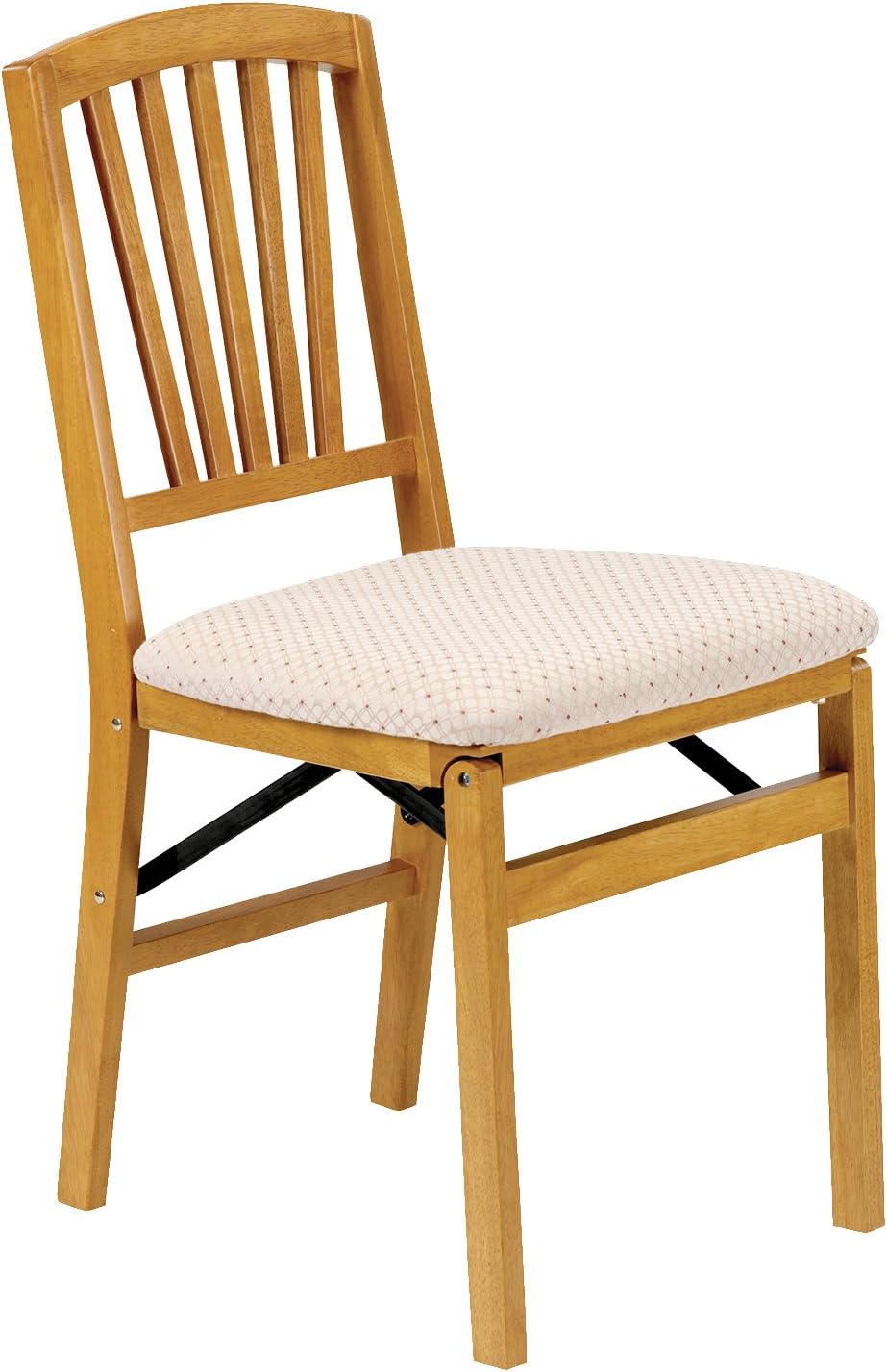 Stakmore Slat Back Folding Chair Finish, Set of 2, Oak