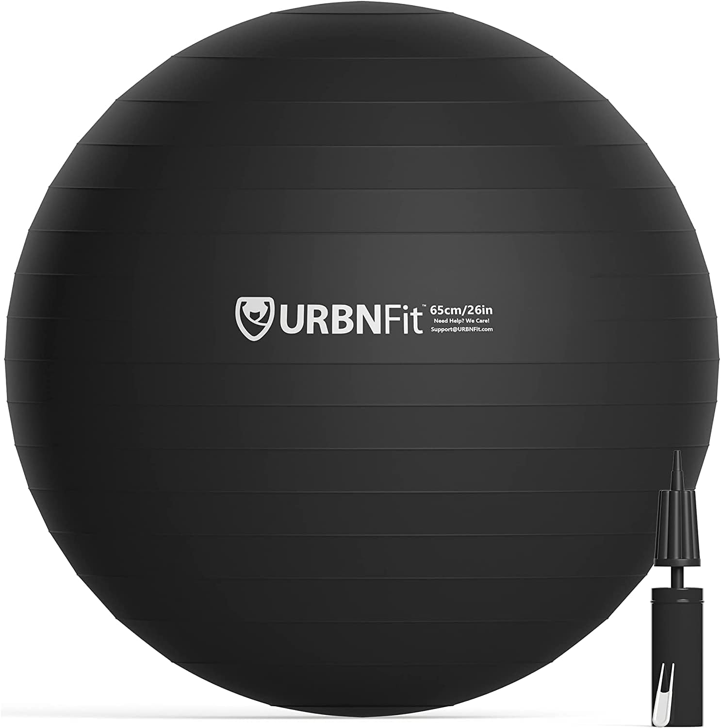 URBNFit Exercise Ball - Yoga Ball in Multiple Sizes for Workout, Pregnancy, Stability - Anti-Burst Swiss Balance Ball w/Quick Pump - Fitness Ball Chair for Office, Home, Gym