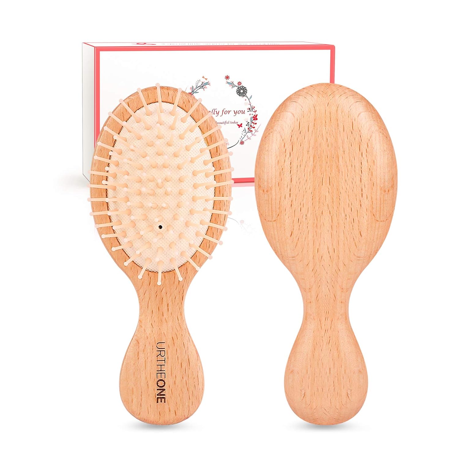 Mini Hair brush,Detangling Brush for Thick Curly Thin Long Short Wet or Dry Hair, Pocket Travel Small Paddle Hair Brush for Men Women Kids