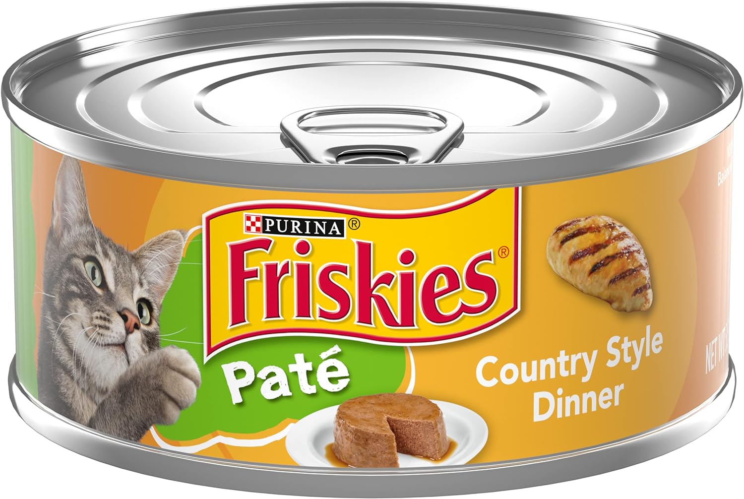 Purina Friskies Wet Cat Food Pate, Country Style Dinner - (Pack of 24) 5.5 oz. Cans