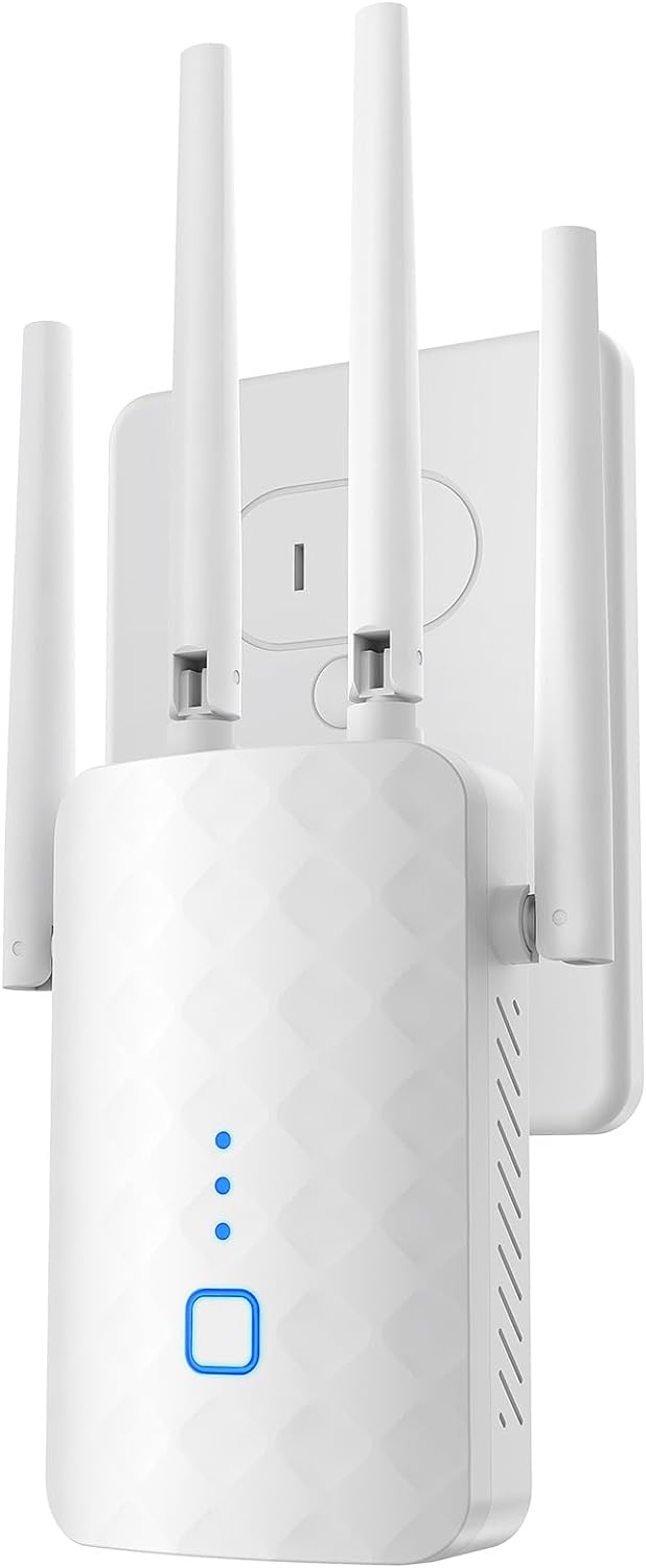 2024 WiFi Extender 1.2Gbps Signal Booster for Home | Dual Band 5GHz&2.4GHz, New Gen up to 4X Faster, Longer Range Than Ever, Super Antennas, Signal Amplifier w/Ethernet Port, AlexaFire TV Compatible