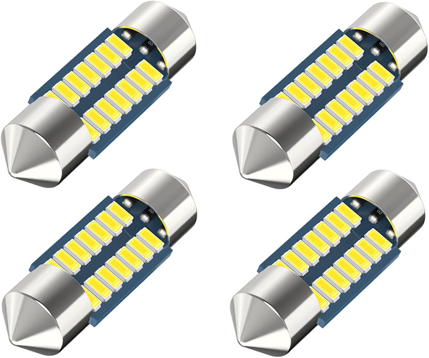 DE3175 Led Car Bulb 31mm 1.22in Led Festoon Bulb, DE3021 DE3022 DE3023 6428 6430 7065 Led Festoon Bulb, 6000k White Super Bright Interior Led Used for Car Map Dome Light etc,Pack of 4pcs