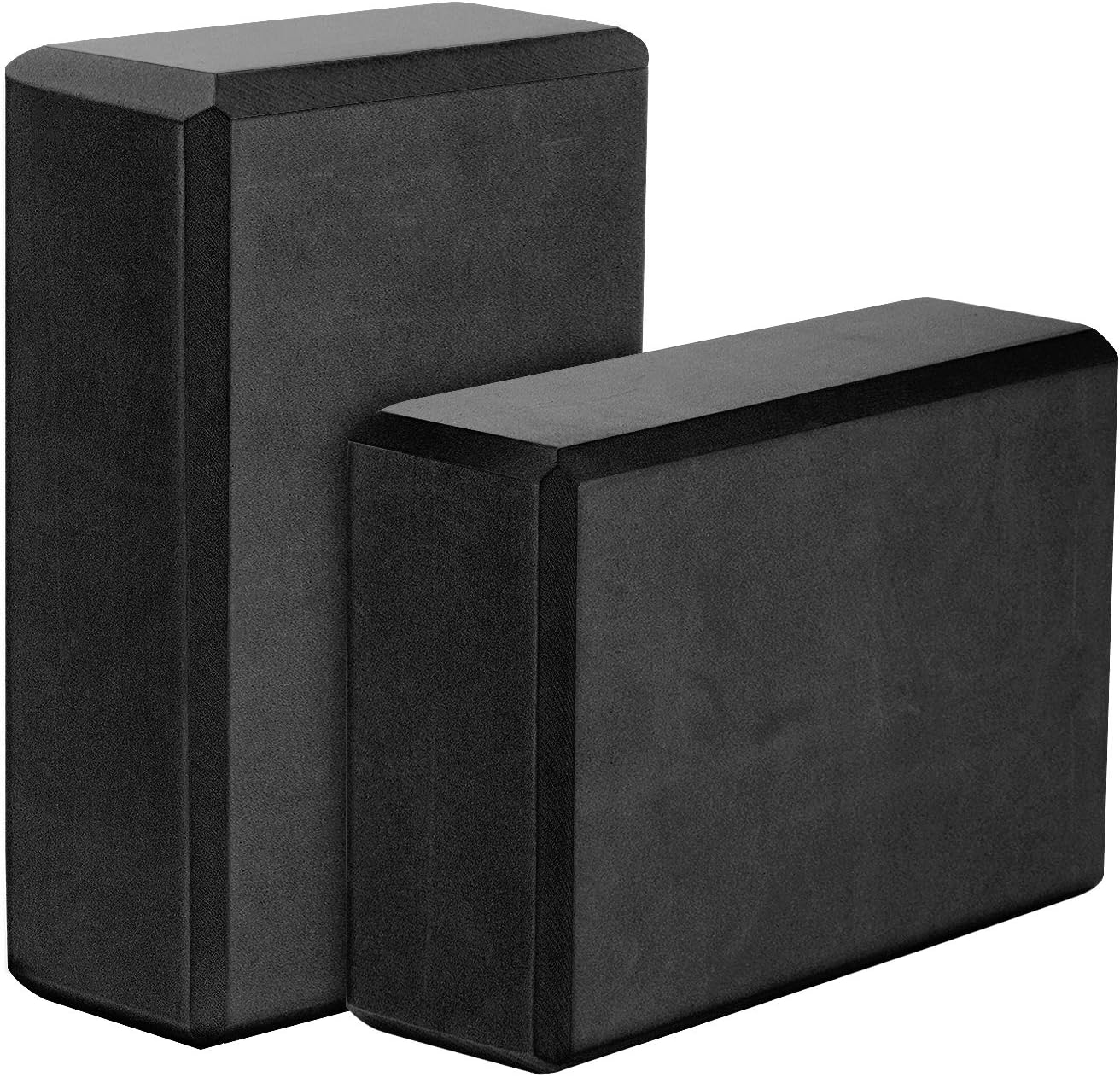 MoKo Thin Yoga Blocks 2 Pack, 9 x 6 x 3 High Density EVA Foam Yoga Block Exercise Bricks, Eco Friendly & Lightweight, Increase Flexibility & Balance, Great For Stretching & Holding Poses