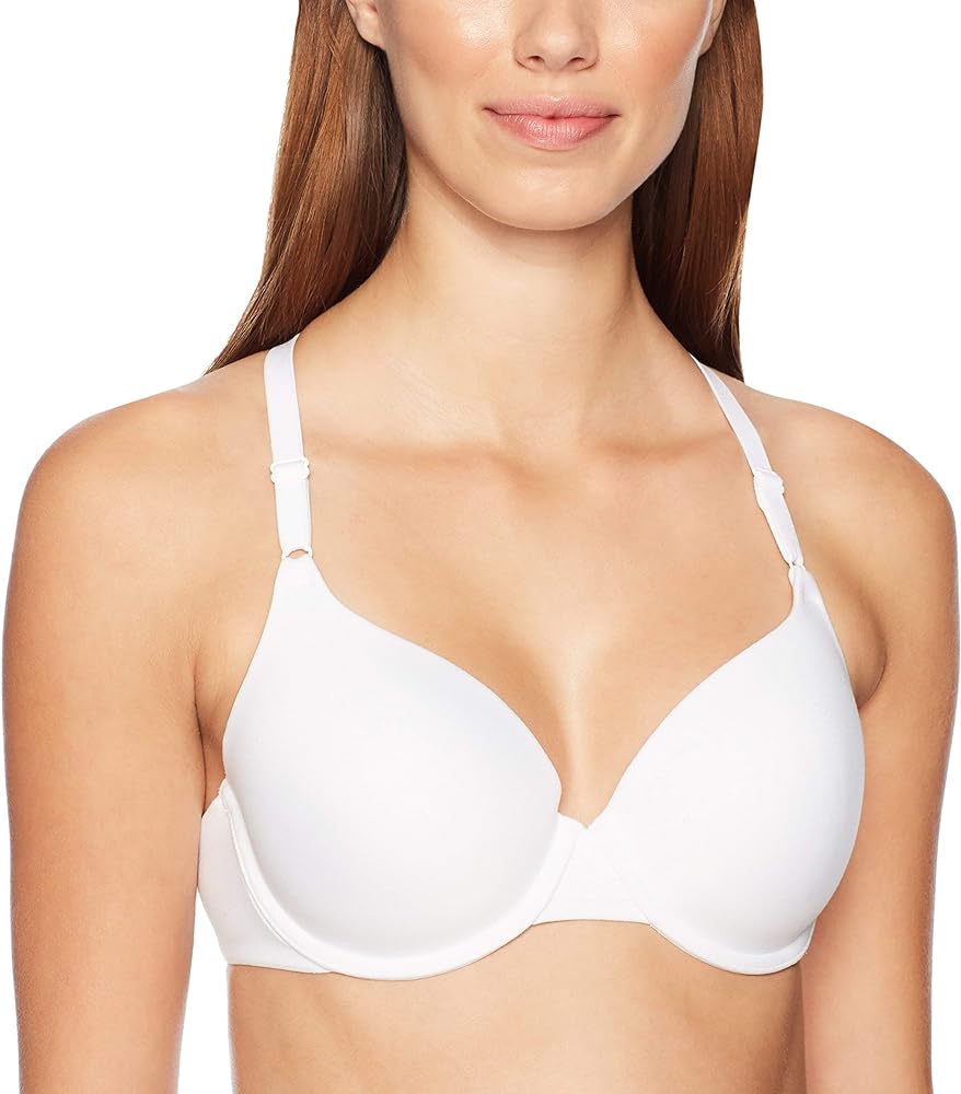 This is the most comfortable bra I have ever worn.  And I can't believe I'm saying this about an underwire bra!  I got this bra because I needed a "halter" type bra for a dress I was wearing to an event, and I expected I would tolerate it at best.  But after wearing it for 6 to 7 hours, I forgot I had it on, and then wore it again the next day -- all day-- and it felt great at the end of the day.  I can't remember a time when I didn't want to tear off my bra when I got home.  Not this one. The straps are soft and stretchy and feel so nice (rather than digging in to my shoulders).  The entire bra is soft to the touch and it does not ride up or irritate me at all.  The 'halter' function works without having to clasp the back straps together.  You can choose to make it very halter or a little halter.  And it works no matter what you're wearing.  I'm going to get it in black.  Excellent bra and a very reasonable price.