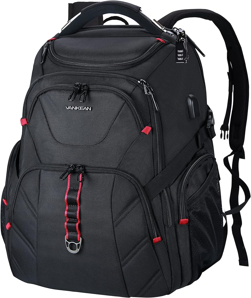 My son was going abroad and needed a comfortable backpack to hold his laptop, books and diabetic supplies.  This was perfect for the job. Very well made with reinforced handle, plenty of compartments, and an anti theft lock. Great product!!!!