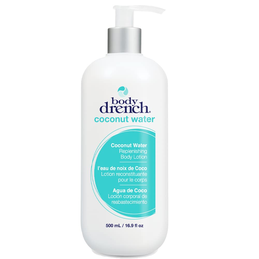 Body Drench Coconut Water Replenishing Body Lotion for All Skin Types, 16.9 Fl Oz