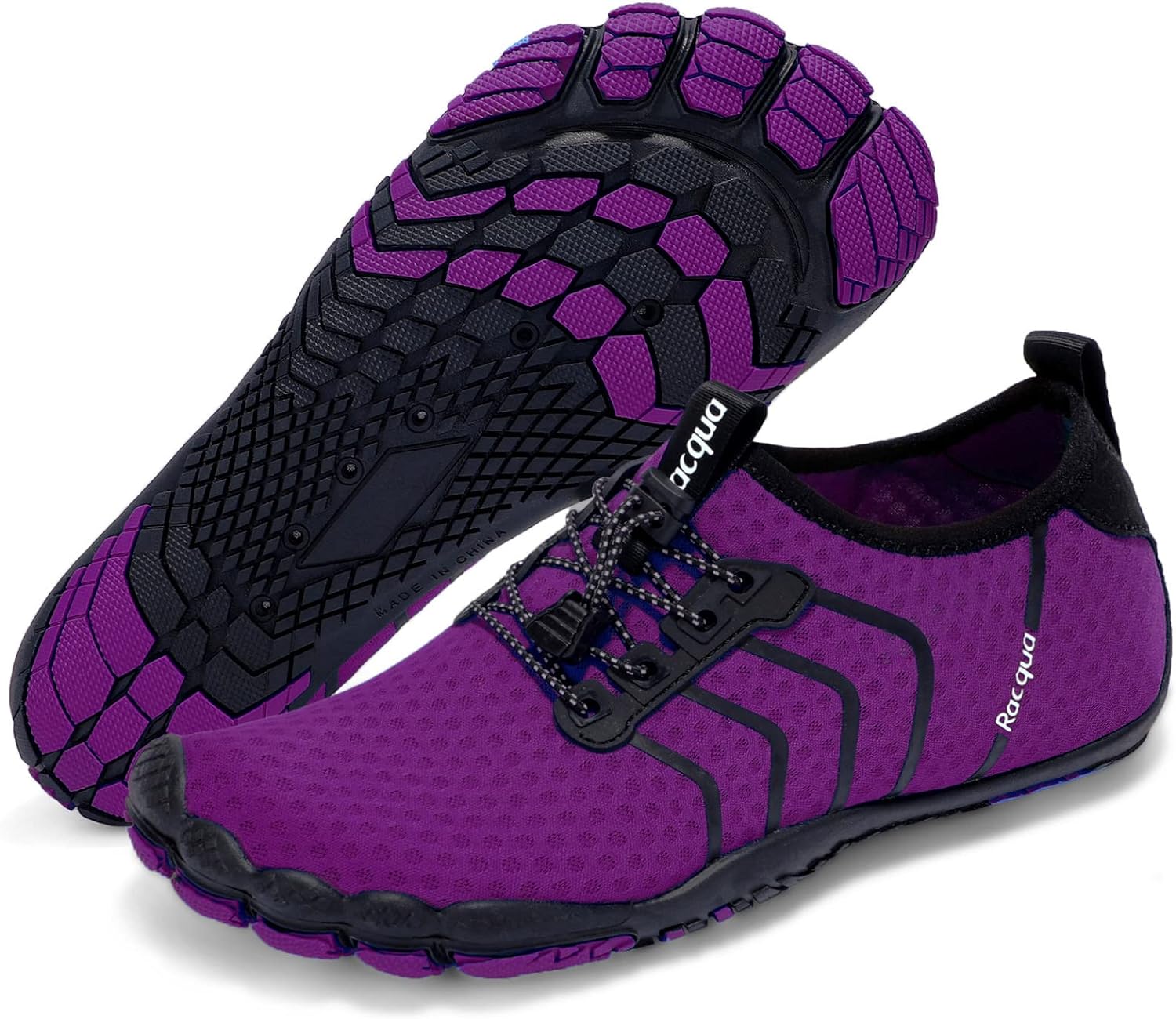 Racqua Water Shoes Quick Dry Barefoot Beach Aqua Sport Swim Surf Pool Hiking Diving Walking for Men Women