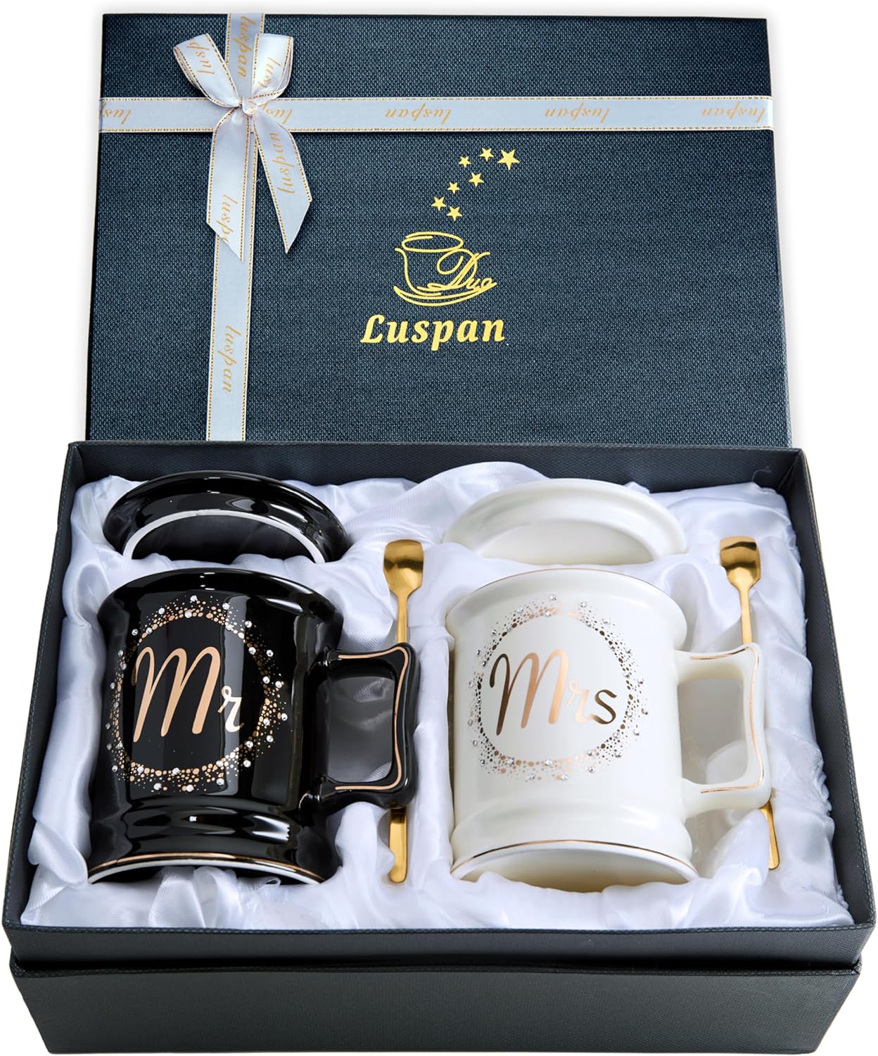 Wedding Gifts, Mr and Mrs Coffee Mug Gifts for Couples, Bride and Groom