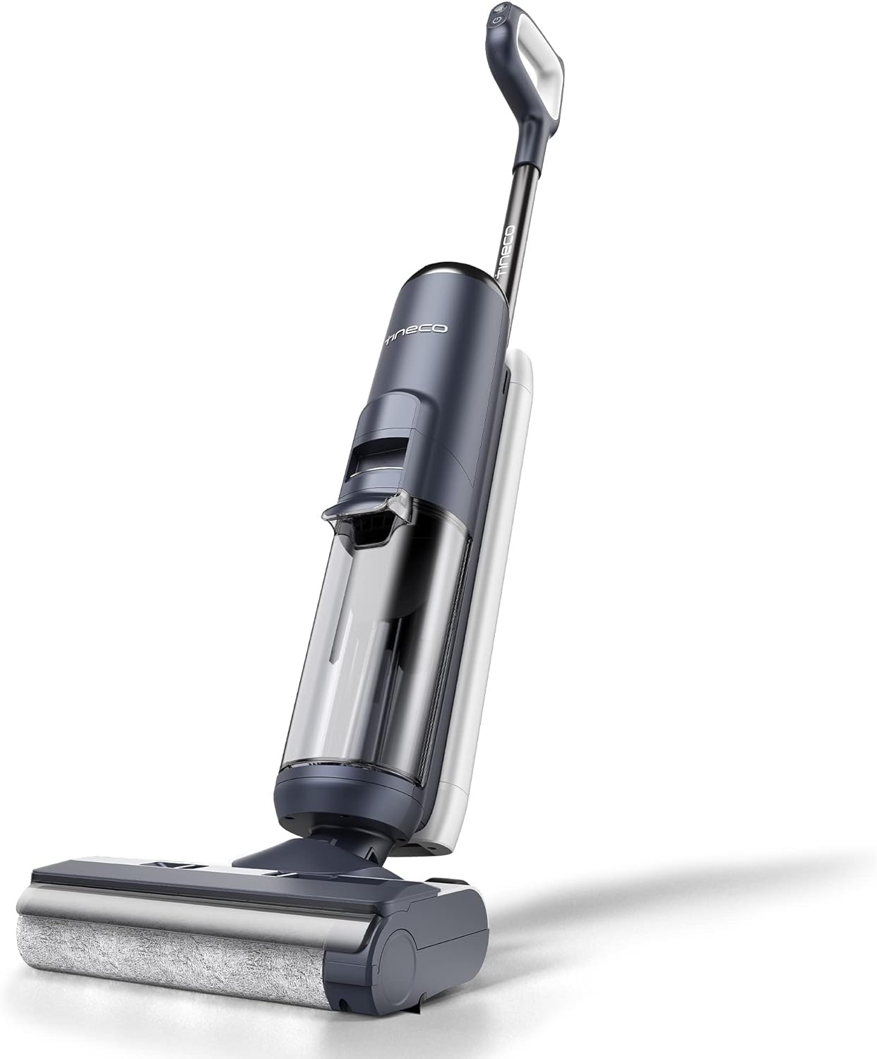 Tineco Floor ONE S5 Smart Cordless Wet Dry Vacuum Cleaner and Mop for Hard Floors, Digital Display, Long Run Time, Great for Sticky Messes and Pet Hair, Space-Saving Design, Blue