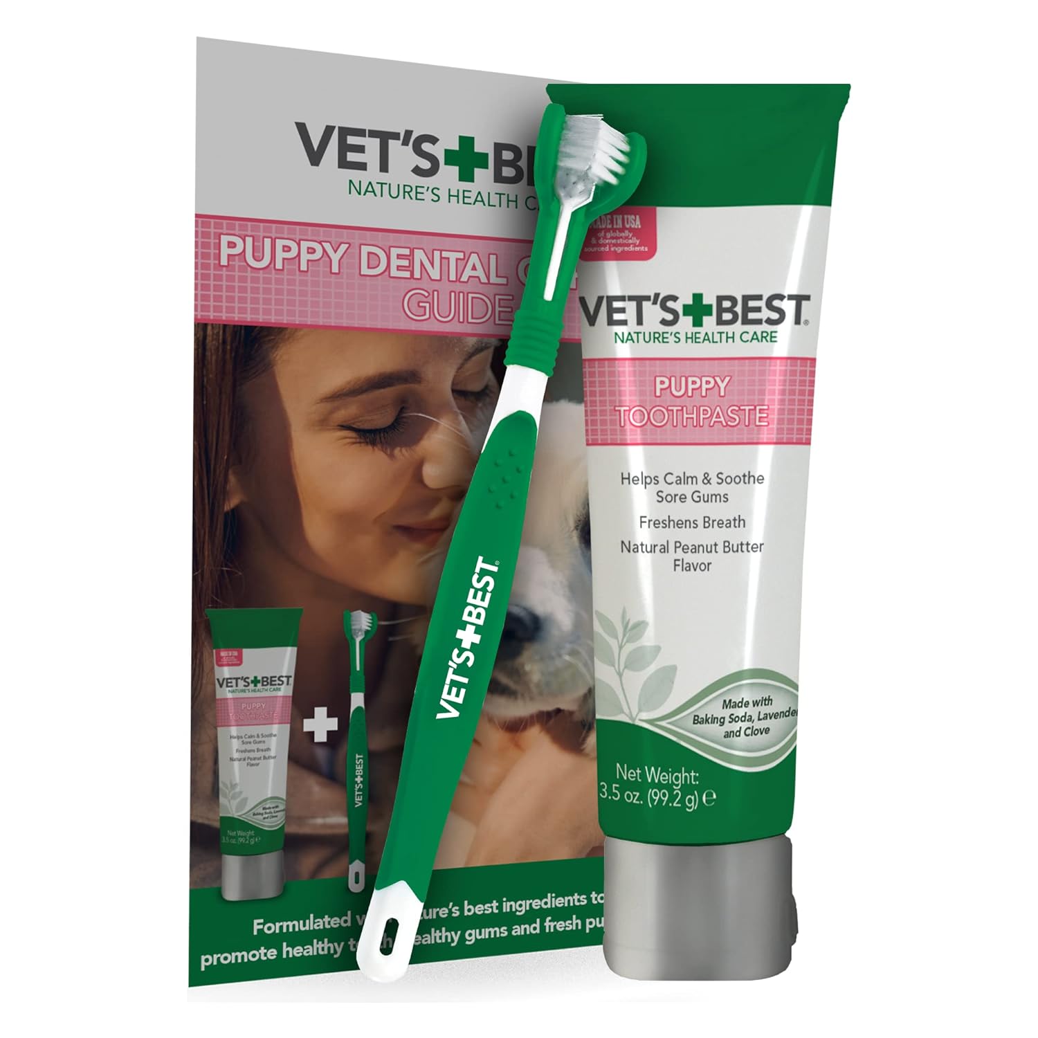 This is a wonderful 3 sided toothbrush if I could get into my dogs mouth. I have a Micro TCup Chihuahua who is stubborn. She weighs less than 3 lbs. & has a very tiny mouth. Ive tried baby toothbrush which only brushes outer teeth. This concept of covering all 3 sides of teeth is awesome for good Dental Hygiene. I just need to get my baby girl more comfortable & trusting to open her tiny mouth. I think she likes the enzyme toothpaste.