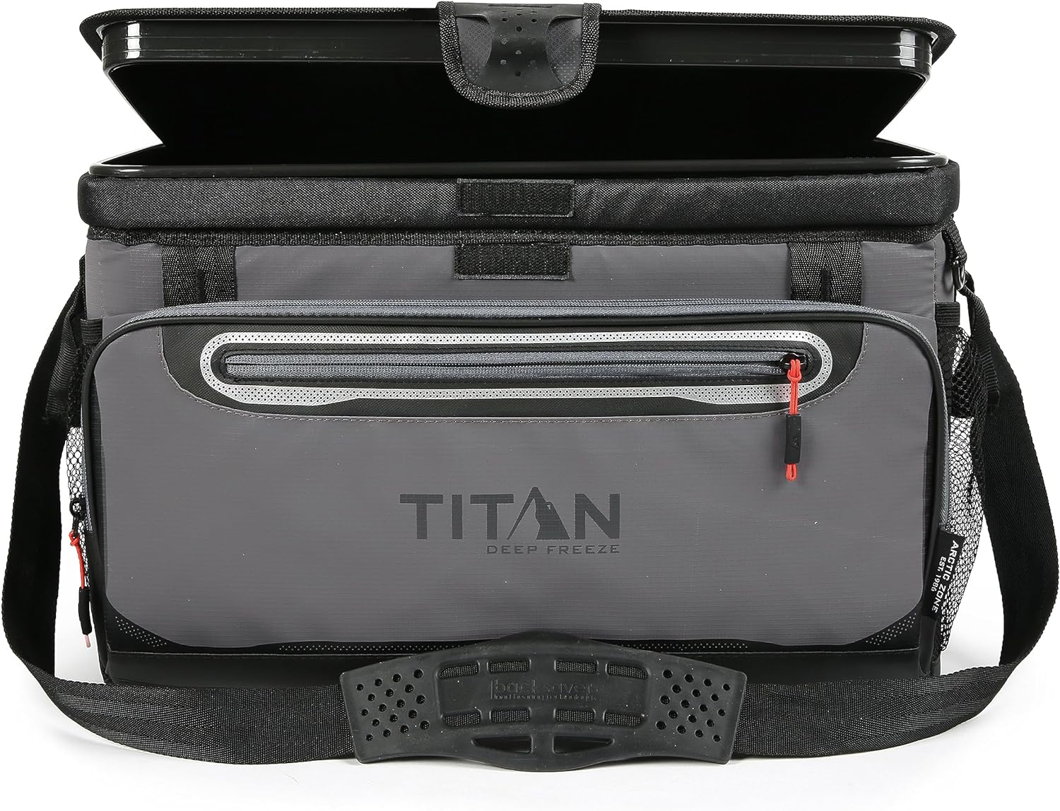 Titan Deep Freeze Cooler Zipperless Hardbody Cooler - Deep Freeze Insulation, HardBody Liner, and SmartShelf