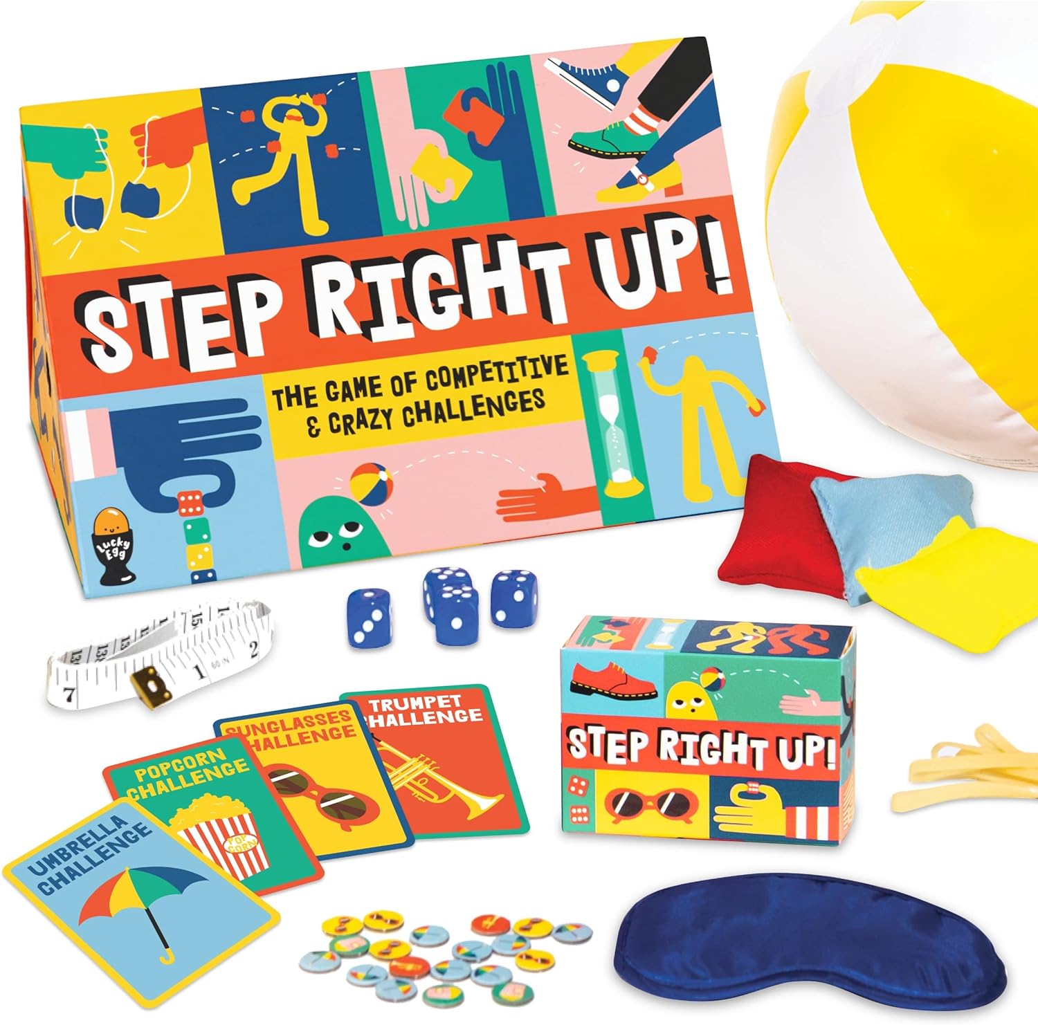 Exciting Step Right Up Action Family Game - Family Games for 8+ Year Olds, 2-8 Players - Party Games for Adults & Kids - Perfect for Indoor & Outdoor Games Nights, Games Kids, Funny Games