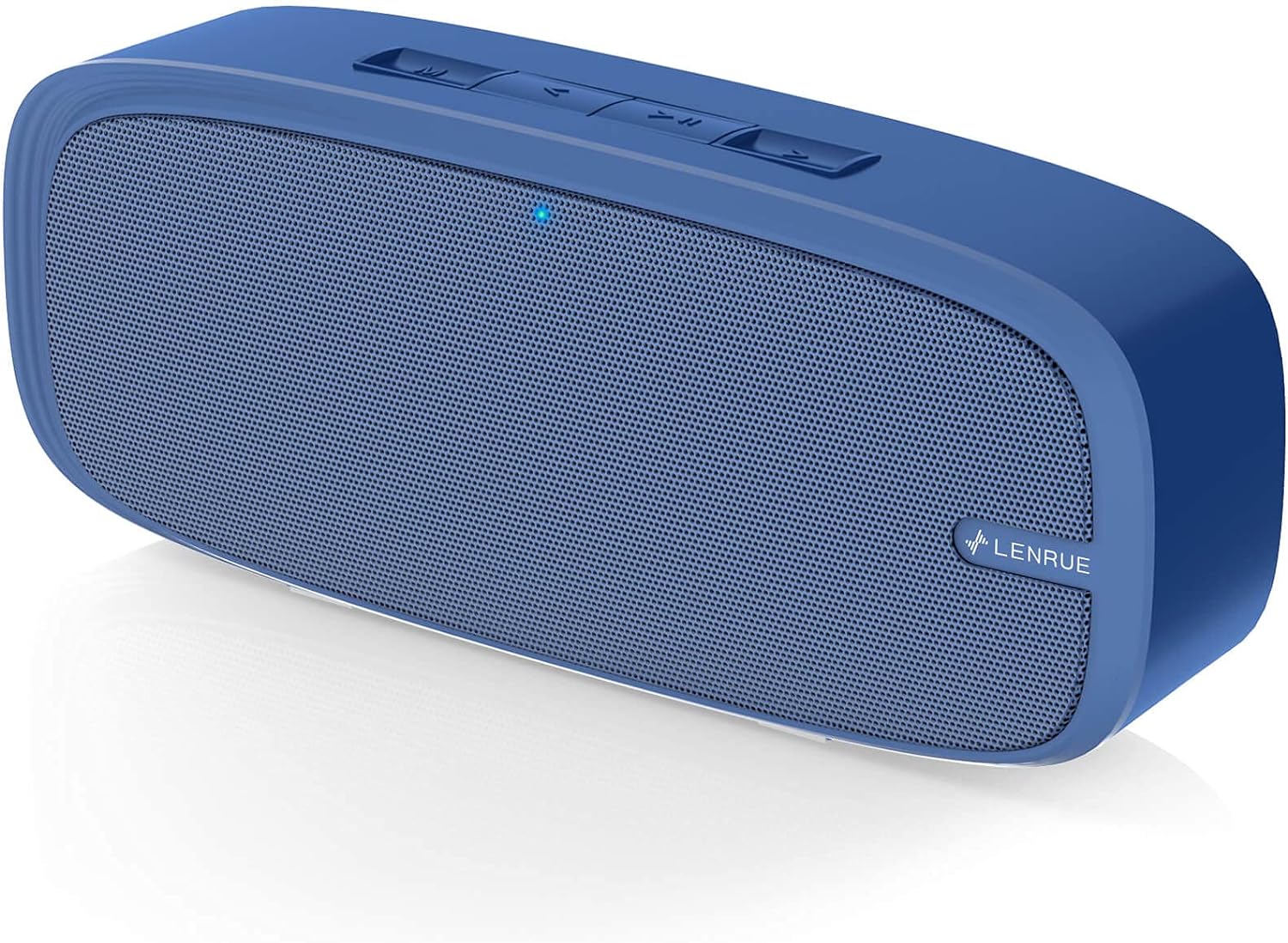 LENRUE Bluetooth Speaker, Wireless Portable Speaker with Loud Stereo Sound, Rich Bass, 12-Hour Playtime, Built-in Mic. Perfect for iPhone, Samsung and More (Blue)