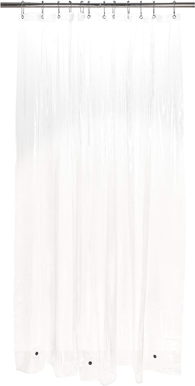 Bath Bliss Premium Shower Curtain Liner in Clear