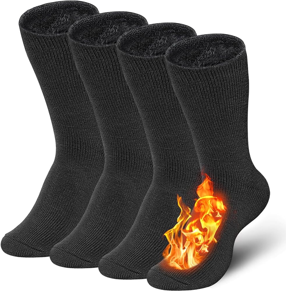 The Bymore 2Pairs Thermal Socks for Men are a great investment for anyone looking to keep their feet warm and comfortable during the colder months. The material is soft and cozy, providing insulation to help retain heat. The socks are also durable and well-made, ensuring they will last through many wears. Overall, I highly recommend the Bymore Thermal Socks for Men for their quality, comfort, and warmth.