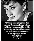 Audrey Hepburn Wall Art - Bathroom Decor for Women - Audrey Hepburn Poster - Bath Wall Decor - Glam Wall Art - Cute Bathroom Decor - Powder Room Decor - Bathroom Wall Art - Room Decor for Teen Girls