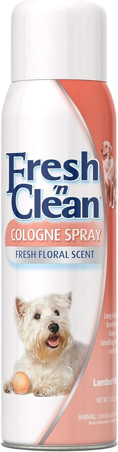 Pet-Ag Fresh n Clean Cologne Spray - Fresh Floral Scent - 12 oz - Controls Odor & Keeps Dogs Smelling Fresh