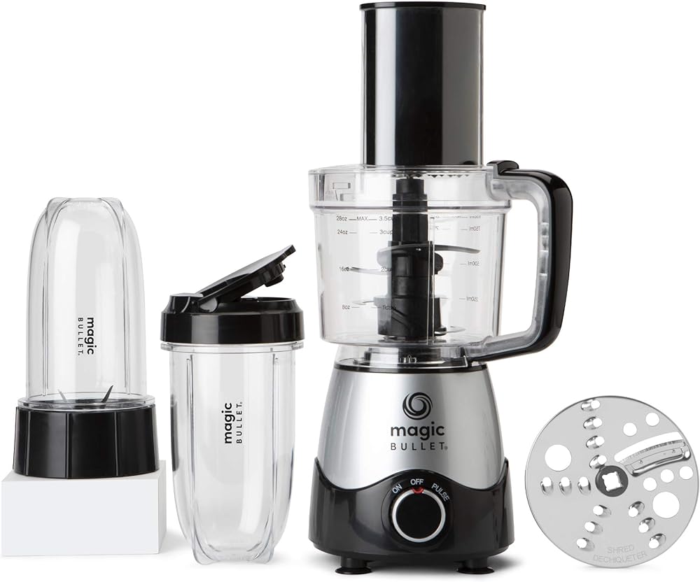 Magic Bullet Kitchen Express With its compact design and easy-to-use features, this blender fits perfectly on your kitchen countertop without taking up much space