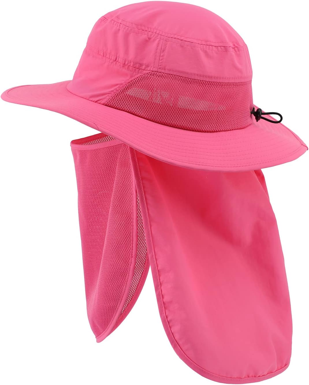 Home Prefer UPF50  Mens Sun Hat with Neck Flap Wide Brim UV Sun Protection Hat with Neck Flap Womens Gardening Beach Fishing