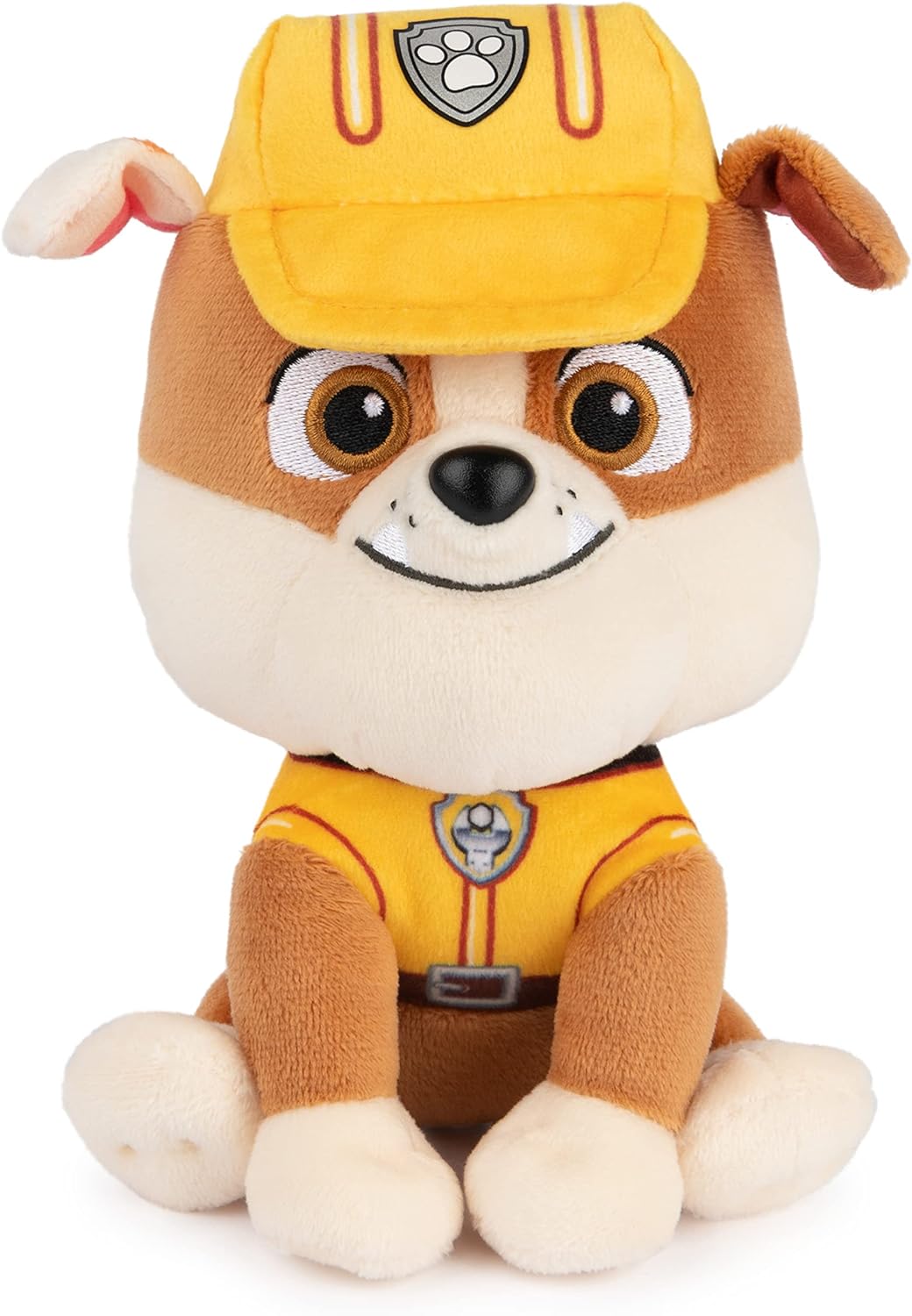 GUND Official PAW Patrol Rubble in Signature Construction Uniform Plush Toy, Stuffed Animal for Ages 1 and Up, 6" (Styles May Vary)