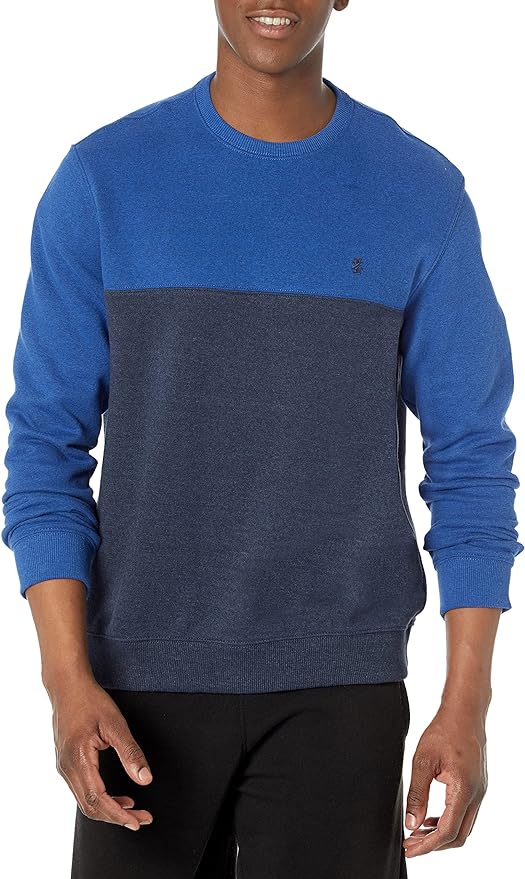 IZOD Men Advantage Performance Crewneck Fleece Pullover Sweatshirt