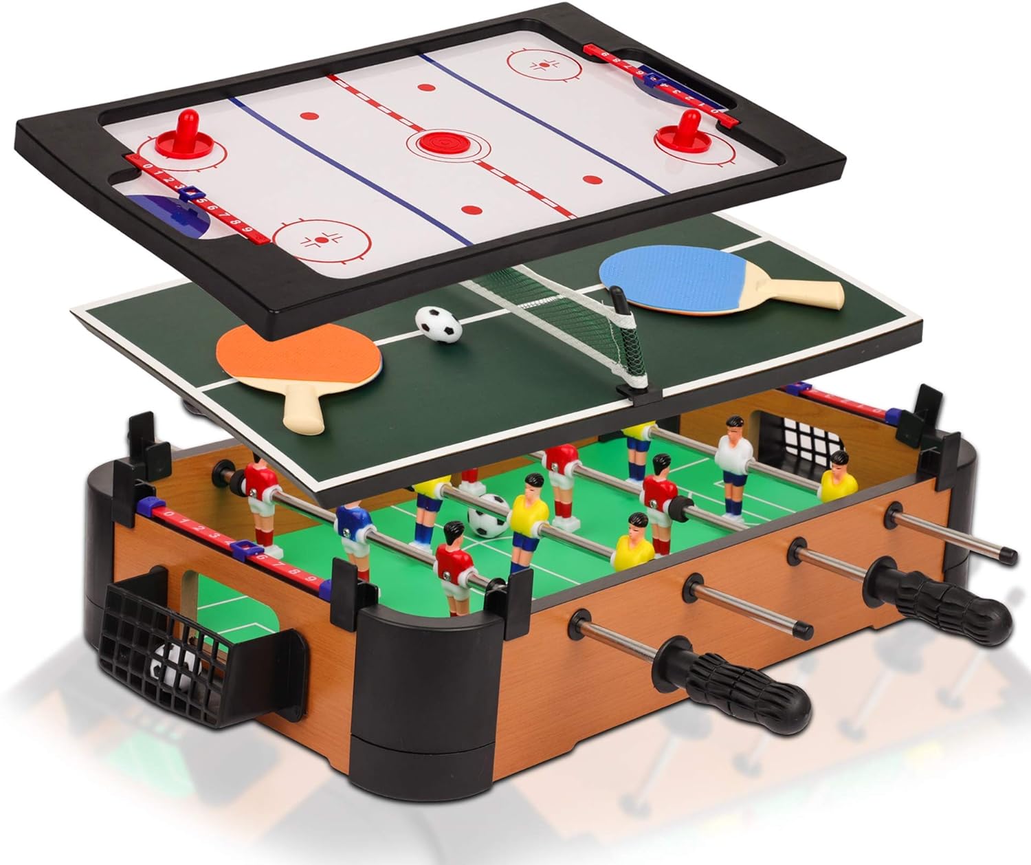 Point Games Hockey Table, Mini Table Games for Kids, Arcade Game for Boys & Girls, Great Gift fro Children Ages 3+