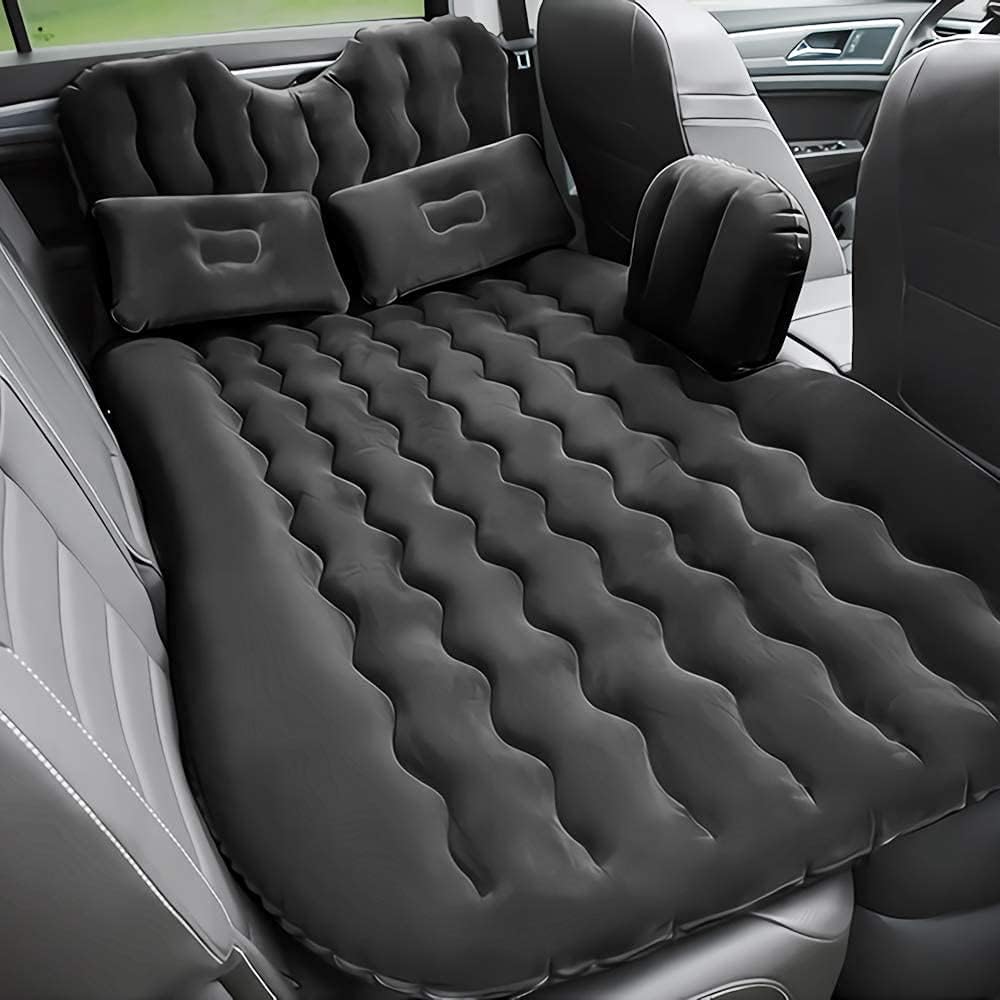 FBSPORT Bed Car Mattress Camping Mattress for Car Sleeping Bed Travel Inflatable Mattress Air Bed for Car Universal SUV Extended Air Couch with Two Air Pillows