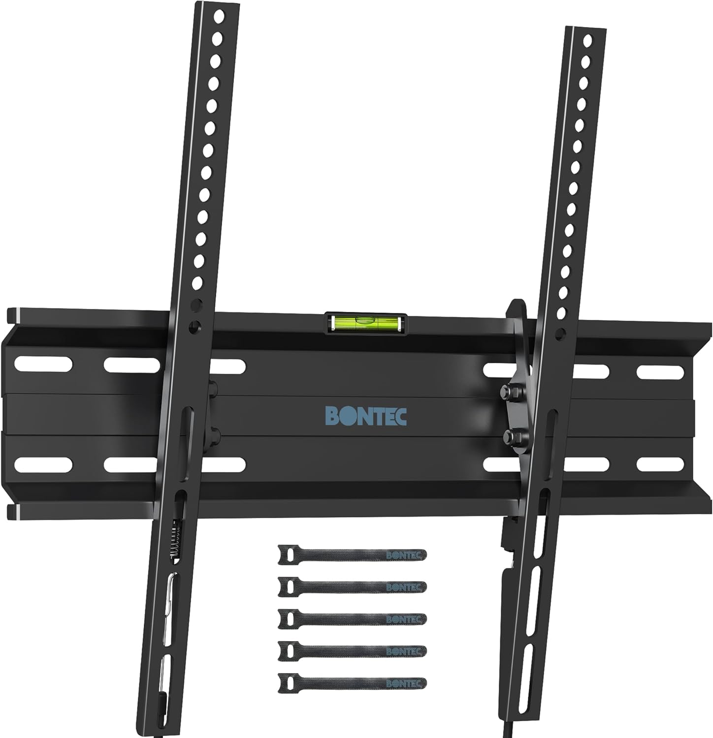 BONTEC Low Profile Tilt TV Wall Mount for 23-60 inch LCD LED OLED TVs, Ultra Slim TV Wall Bracket Loading Capacity 99LBS, Max.VESA 400x400mm, Fits 16 Studs