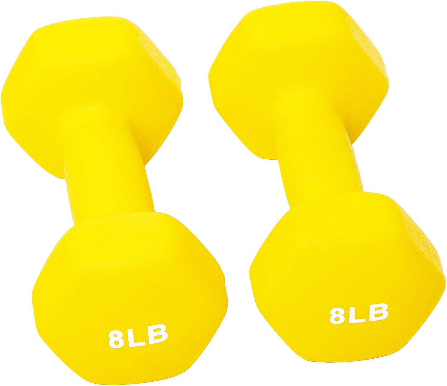 BalanceFrom Set of 2 Neoprene Coated Non-Slip Grip Dumbbell Weights