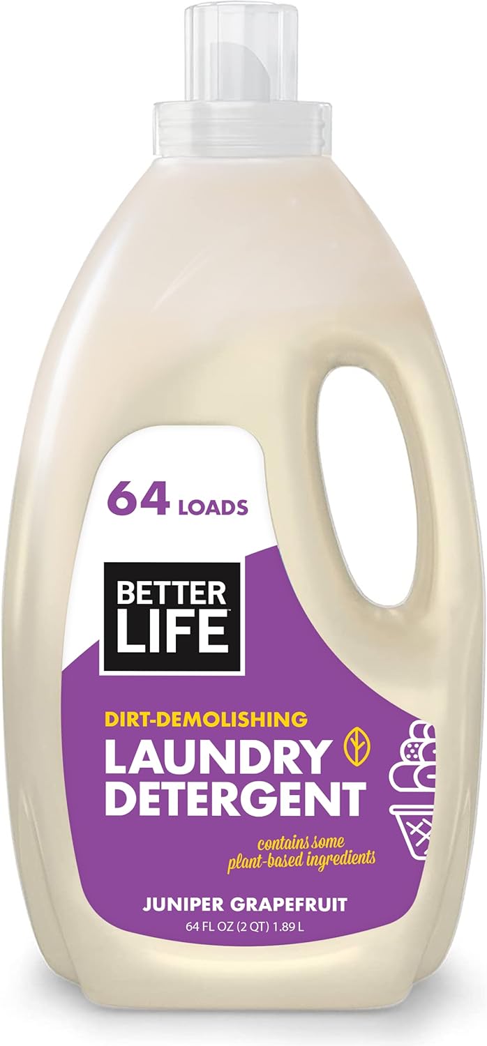 I have gone through a lot of detergents and I research them a lot with EWG before buying them as I want something safe. I have found this cleans really well (both the unscented and scented) and lasts a good while and with a baby we are always doing laundry. I don't find that my clothes have any smell, even biking or without gear, I haven't noticed more stains sticking around and I feel good about using this. You'll know when you wash a mask in the winter and they don't smell! The lavender grapef