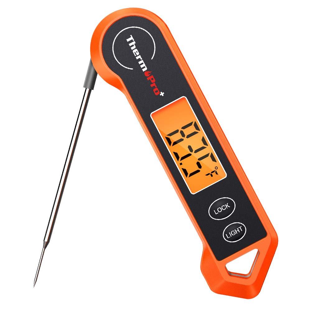 ThermoPro TP19H Digital Meat Thermometer for Cooking with Ambidextrous Backlit, Waterproof Kitchen Food BBQ Grill Smoker Oil Fry Candy Instant Read