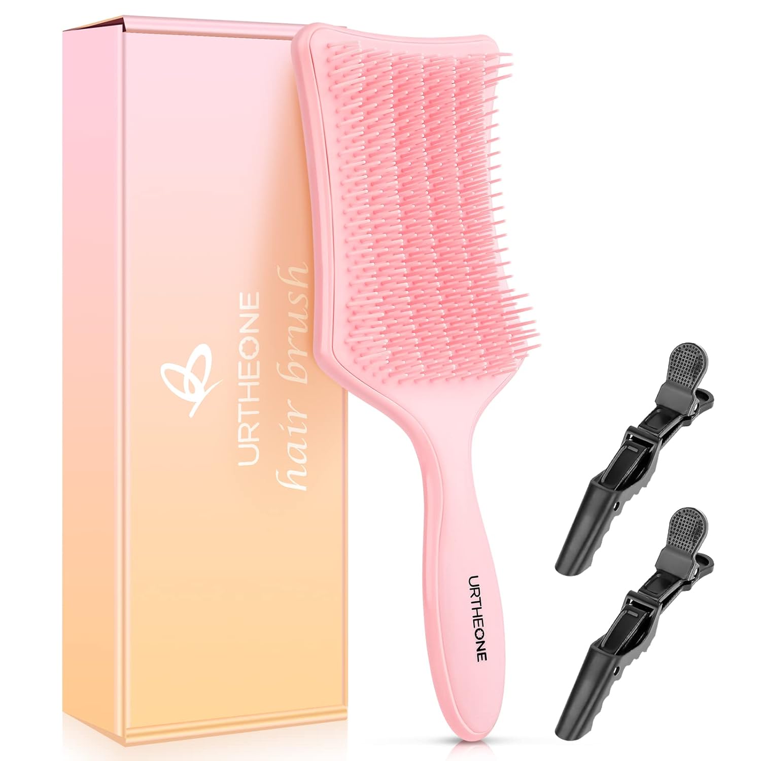 Detangling Brush, URTHEONE Detangler Hair Brushes for Women Men Kids Natural Curly Thick Wavy Straight Thin Fine Hair, Detangler Hairbrush For Wet or Dry Hair, Eliminates Knots & Reduces Breakage