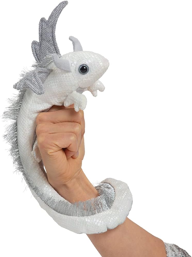 Folkmanis Pearl Dragon Wristlet Finger Puppet