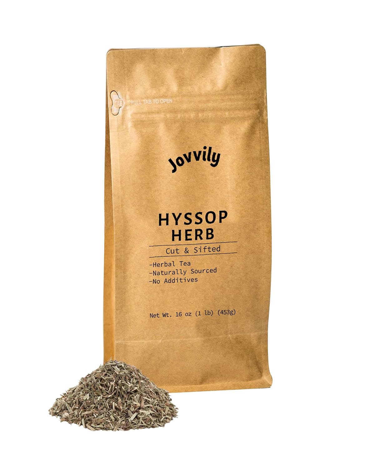 Jovvily Hyssop Herb (Cut & Sifted) - 1lb - Herbal Tea - No Additives