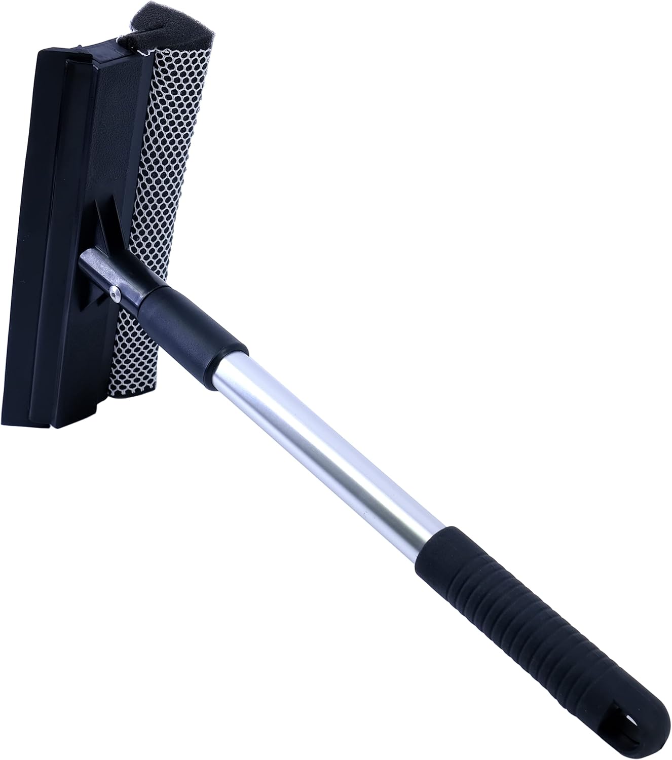 POLYTE Squeegee, 8 in. x 20 in., Cleaning Squeegees, Aluminum Handle 14-20 in., Black, Tool