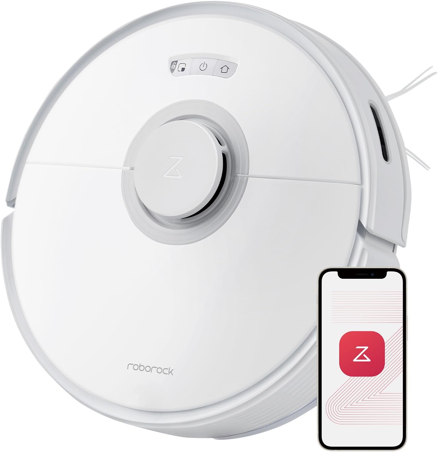 roborock Q7 Max Robot Vacuum and Mop Cleaner, 4200Pa Strong Suction, Lidar Navigation, Multi-Level Mapping, No-Go&No-Mop Zones, 180mins Runtime, Works with Alexa, Perfect for Pet Hair(White)