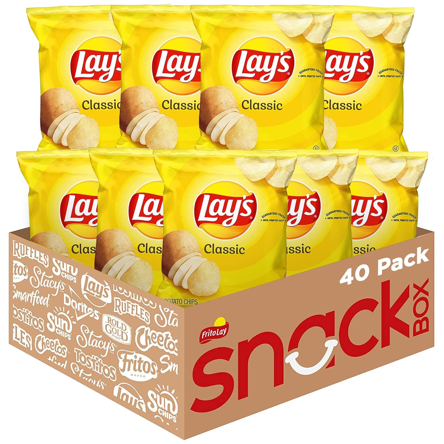 I buy these boxes of different flavor Lays chips & cheetoes often.  Have always been fresh, good value & keeps me from eating a whole bigger bag! Just the right serving with a sandwich