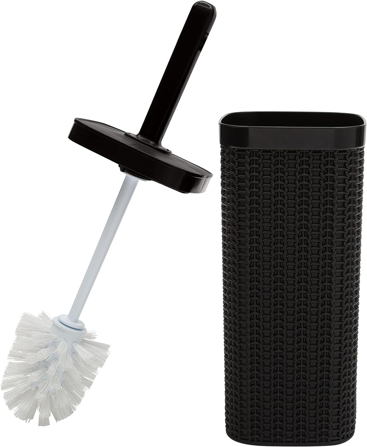 Bath Bliss Sailor Knot Matte Black Toilet-Brushes, 1 Pack