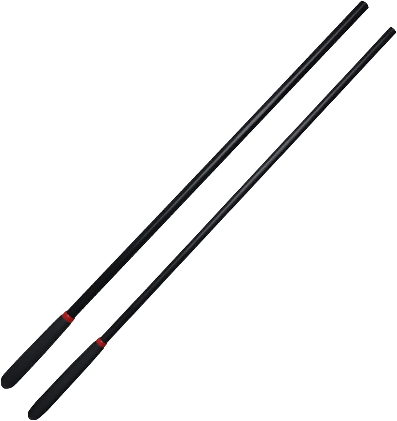 18-inch Horse Riding Crop Stick 2-Piece Set, Black, 21-inch