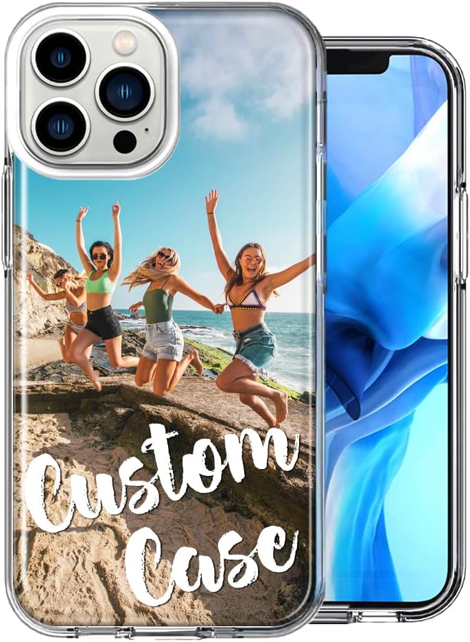 Personalized Custom Double Layered Phone Case for Apple iPhone 13 Pro Max 6.7 inch ONLY - Design Your Own Perfect Custom Picture Photo Case