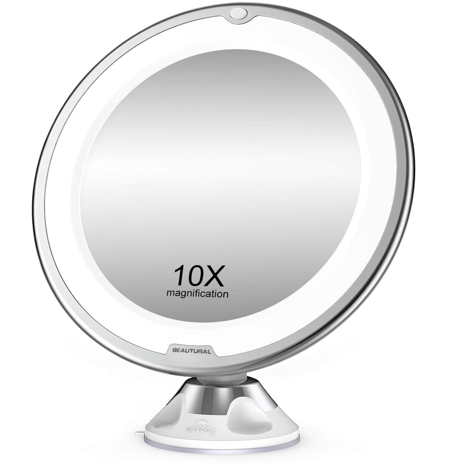 This is a perfect vanity mirror. Ive been searching and trying different ones since I broke my good old one.Mirrors are great and real, a lot are plastic. A REAL 10x mirror. The light options are great . Great price. If its for your teen - perfect , for you - perfect .