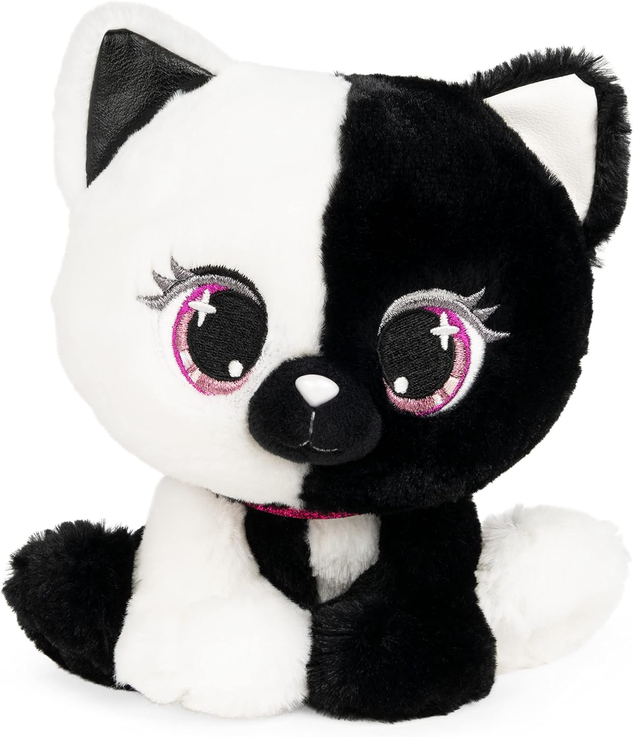 GUND P.Lushes Designer Fashion Pets Lady Luna Cat Premium Stuffed Animal Soft Plush, Black and White, 6