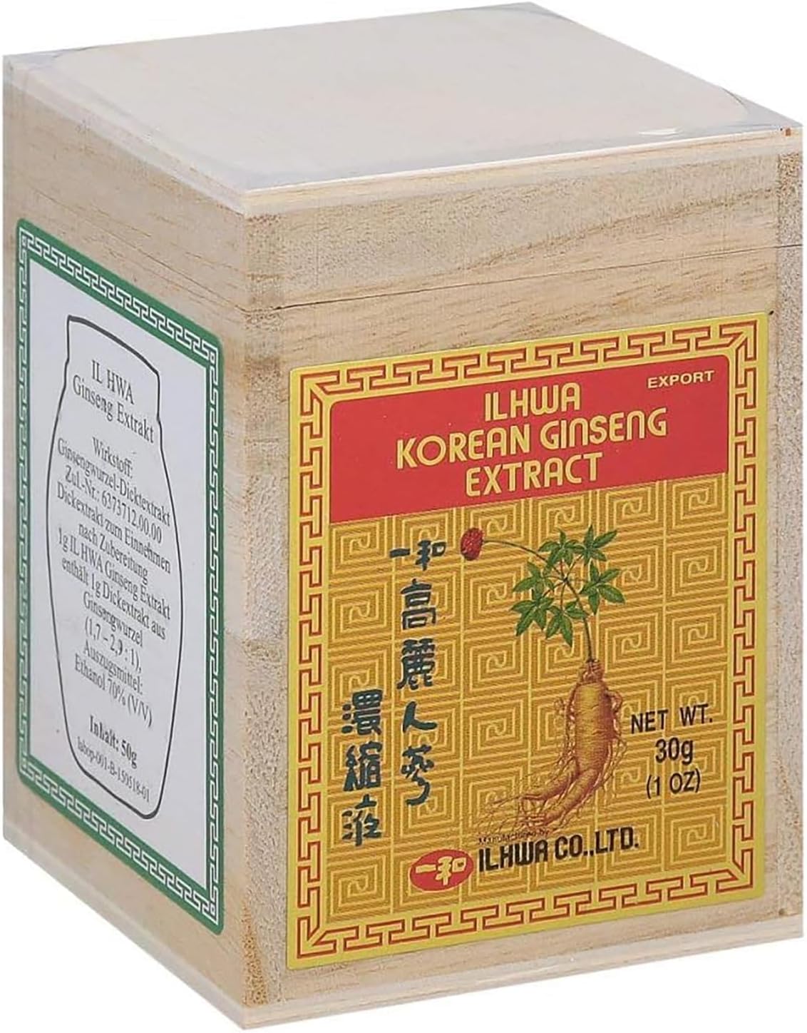 ILHWA Pure Concentrated Ginseng Extract (1.05oz, 30g, Pack of 1) - 100% Pure Korean Ginseng Tea - for Immunity. Ginsenoside 450 mg.