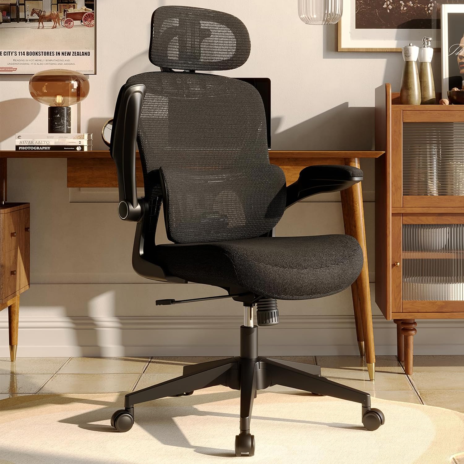 Sunnow Ergonomic Chair: Customizable comfort for all-day support. Reduce back pain, improve posture