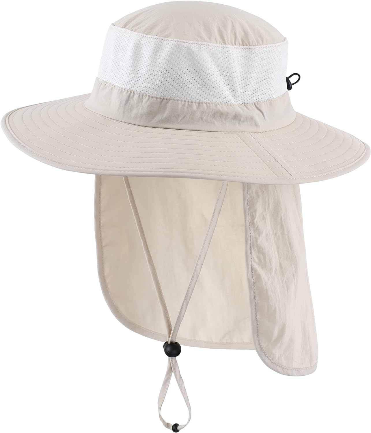 Home Prefer Outdoor UPF50  Mesh Sun Hat Wide Brim Fishing Hat with Neck Flap