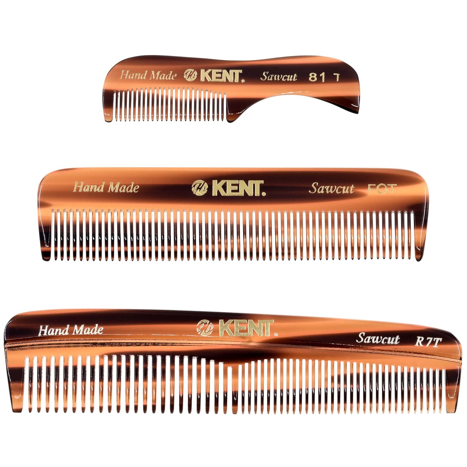 Kent Combs for Men Beard Comb Set, Pocket Comb Beard Kit for Men for Travel and Home Care, Mustache Comb for Men, Mini Comb Beard Combs for Mens Grooming, Handmade Kent Comb Mens Beard Grooming Set