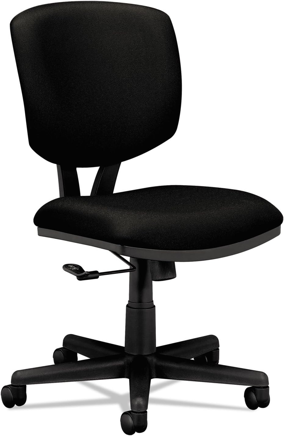 HON+Volt+Armless+Desk+Chair+Office+Ergonomic+Recline+Tilt+Tension+Lock+Swivel+Rolling+Wheels-Low+Back+Compact+Task+Computer+Without+Arms+for+Small+Spaces-Fabric%2c+Black