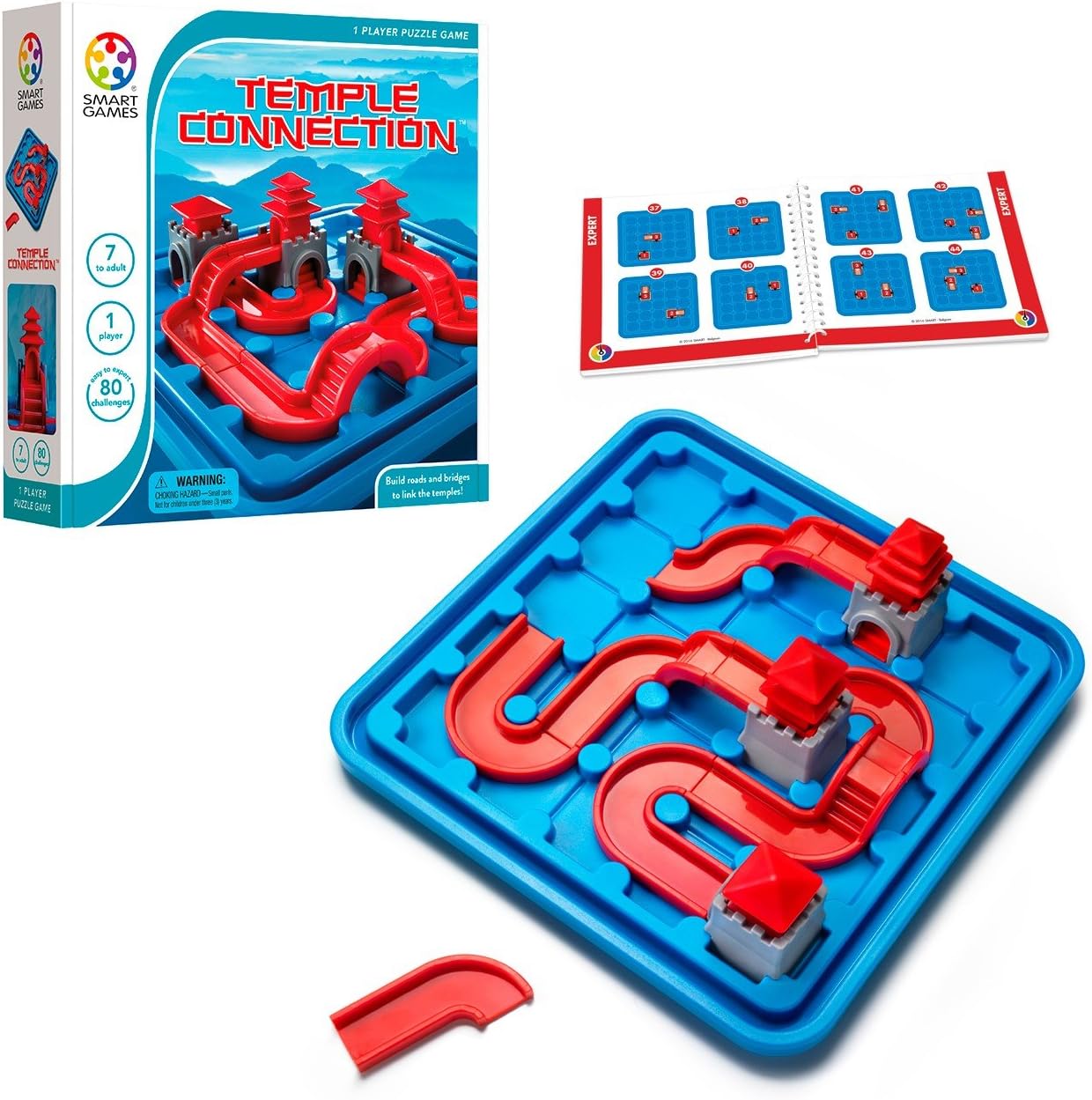 SmartGames Temple Connection 3D Board Game Puzzle Game for Ages 7 and Up