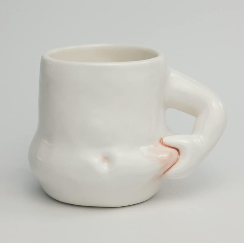 Fat Belly Mug 10 OZ Cute Ceramic Mug Original Handmade Coffee Mug With Hand Handle