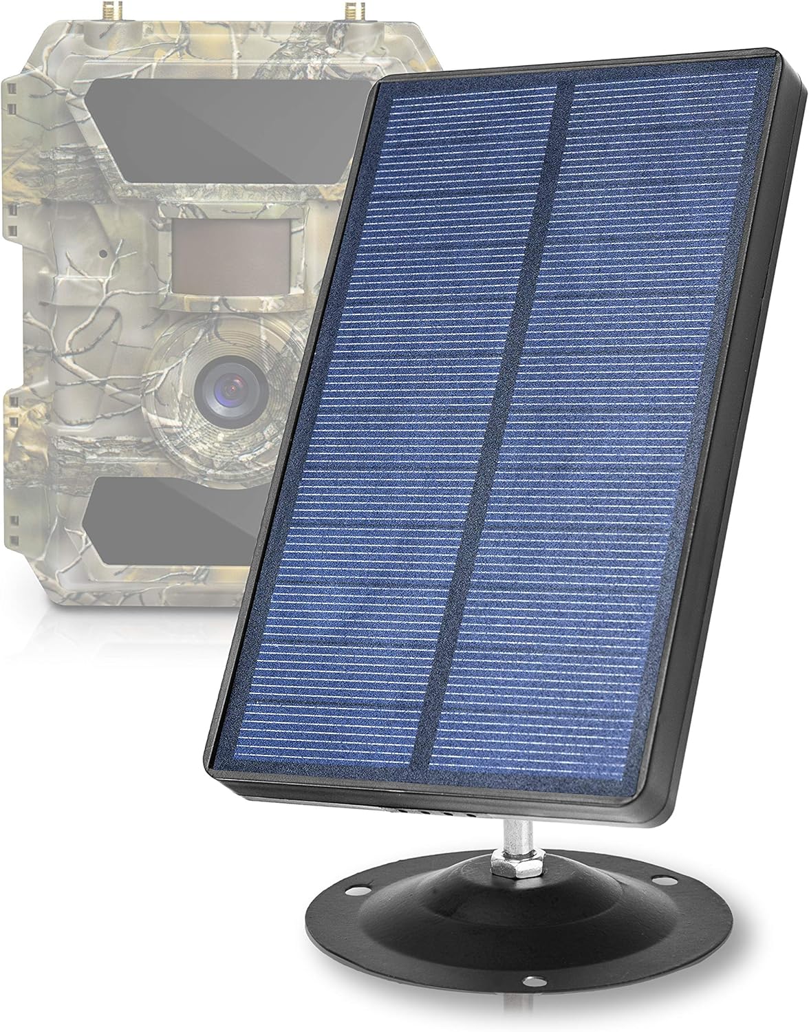 CREATIVE XP Trail Camera Solar Panel Kit - Waterproof 9V Solar Charger with 2400 mAh Rechargeable Lithium Battery - Outdoor Power for All Hunting Cameras